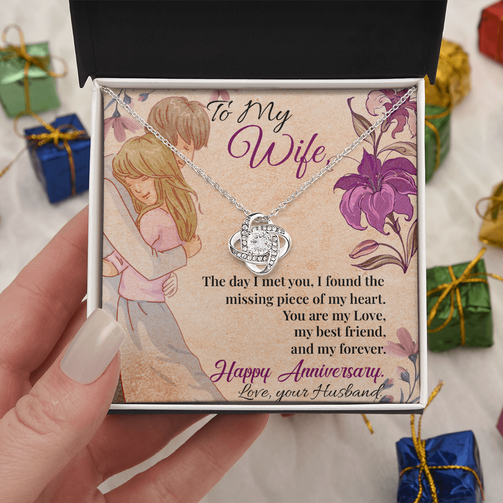 To My Wife Necklace – Meaningful Anniversary Gift for Wife from Husband