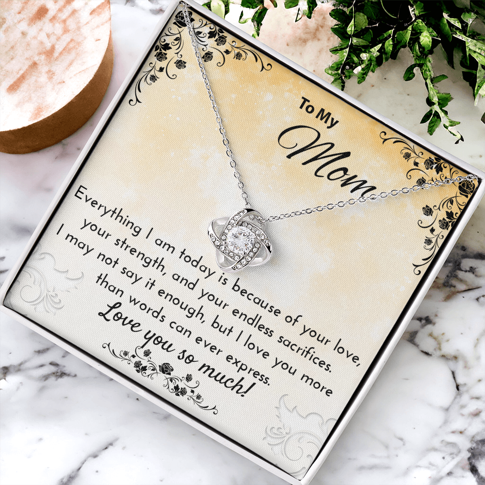 Mother's Day Necklace Gift for Mom – Meaningful Jewelry with Message Card