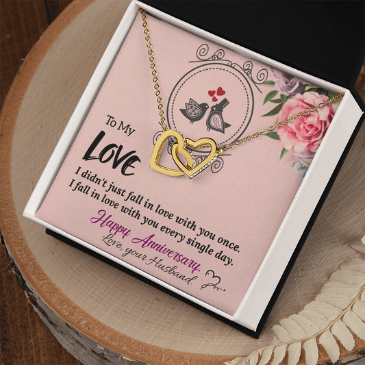 To My Wife Necklace – Meaningful Anniversary Gift for Wife from Husband