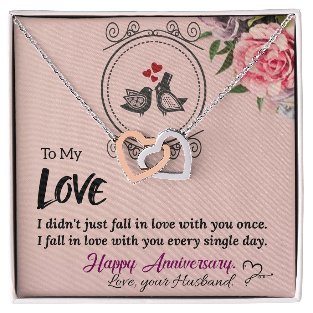 To My Wife Necklace – Meaningful Anniversary Gift for Wife from Husband