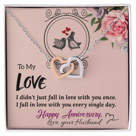 To My Wife Necklace – Meaningful Anniversary Gift for Wife from Husband