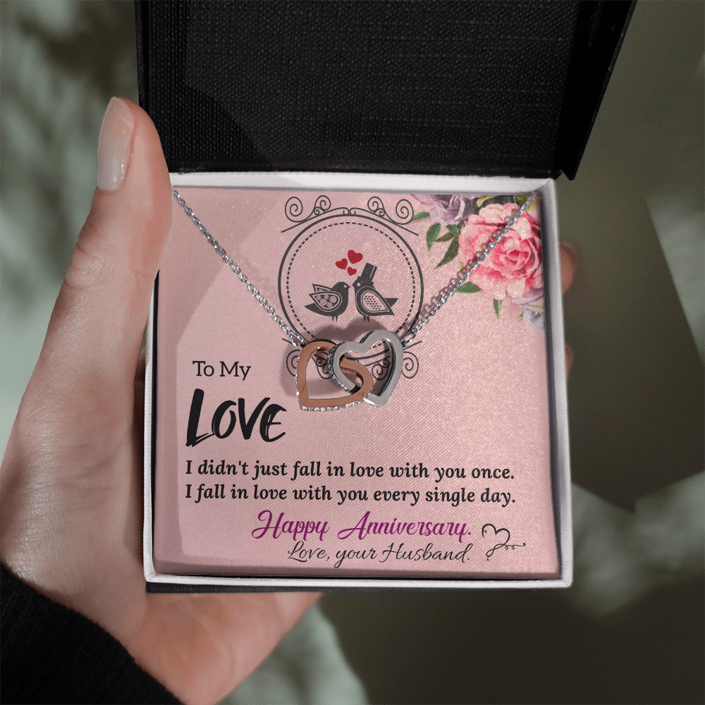To My Wife Necklace – Meaningful Anniversary Gift for Wife from Husband