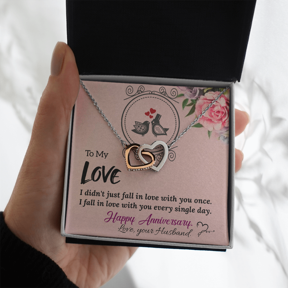 To My Wife Necklace – Meaningful Anniversary Gift for Wife from Husband