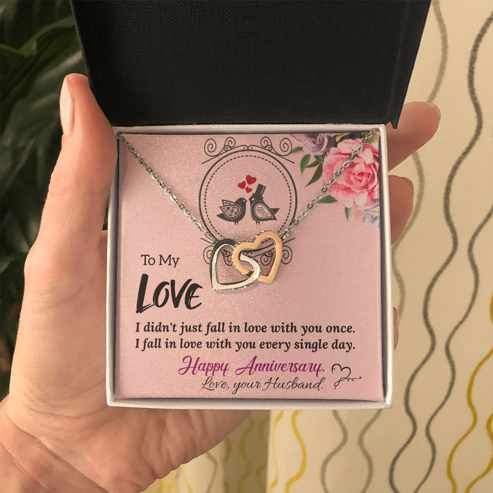 To My Wife Necklace – Meaningful Anniversary Gift for Wife from Husband