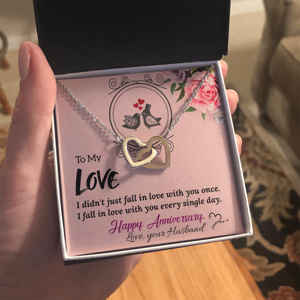 To My Wife Necklace – Meaningful Anniversary Gift for Wife from Husband