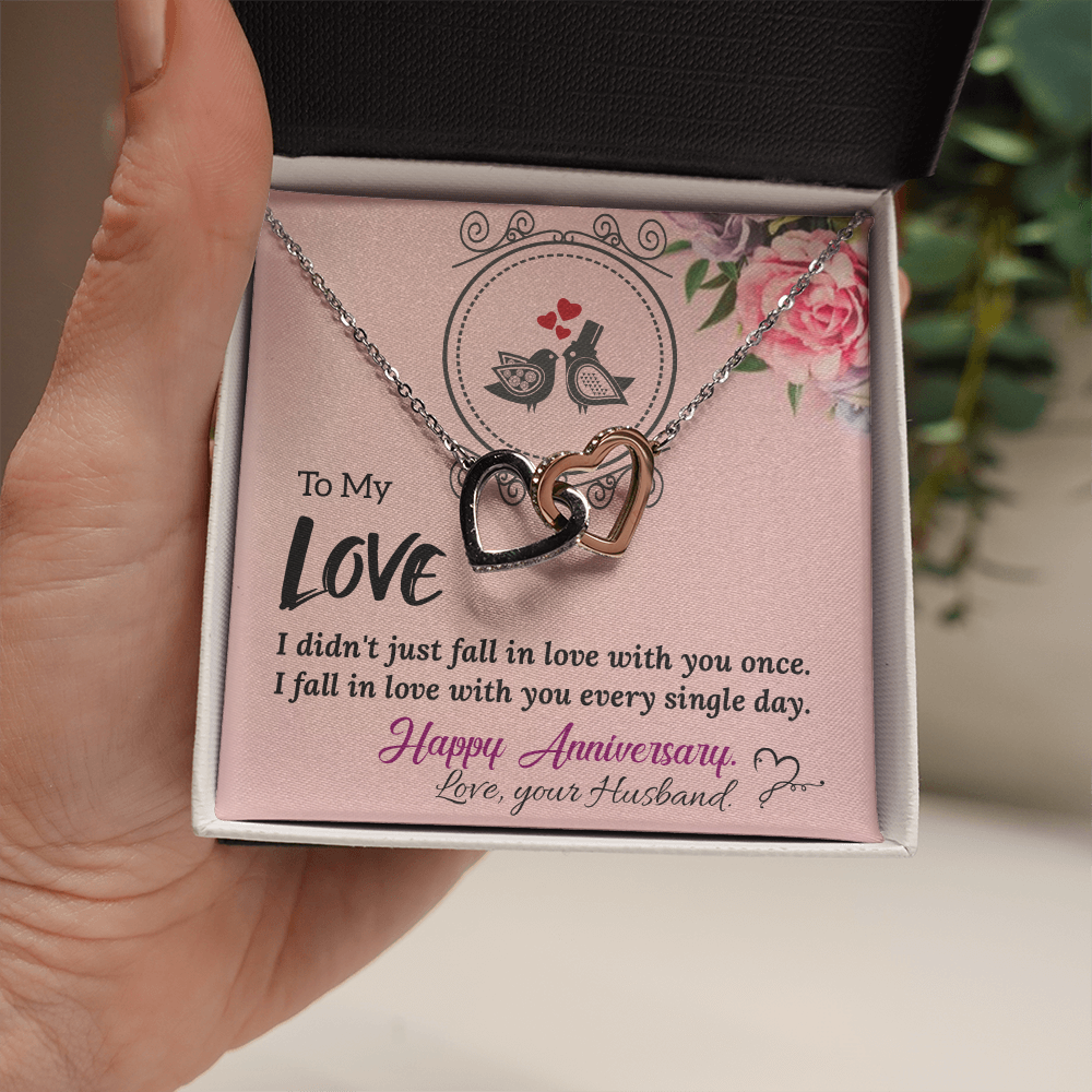 To My Wife Necklace – Meaningful Anniversary Gift for Wife from Husband