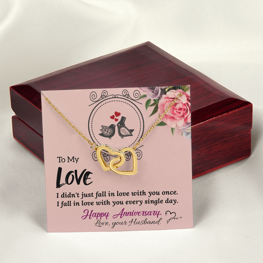 To My Wife Necklace – Meaningful Anniversary Gift for Wife from Husband