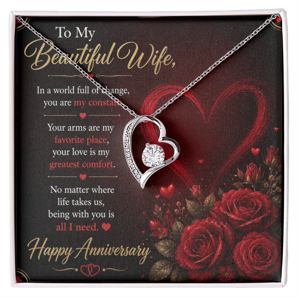 To My Wife Necklace – Emotional Anniversary Gift for Her