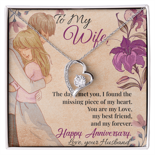 To My Wife Necklace – A timeless necklace for wife, she can wear every day.