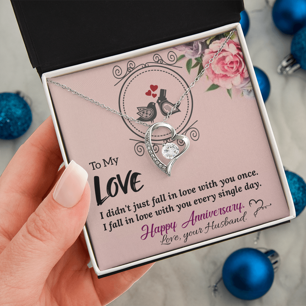 To My Wife Necklace – Anniversary Gift She Will Treasure Forever