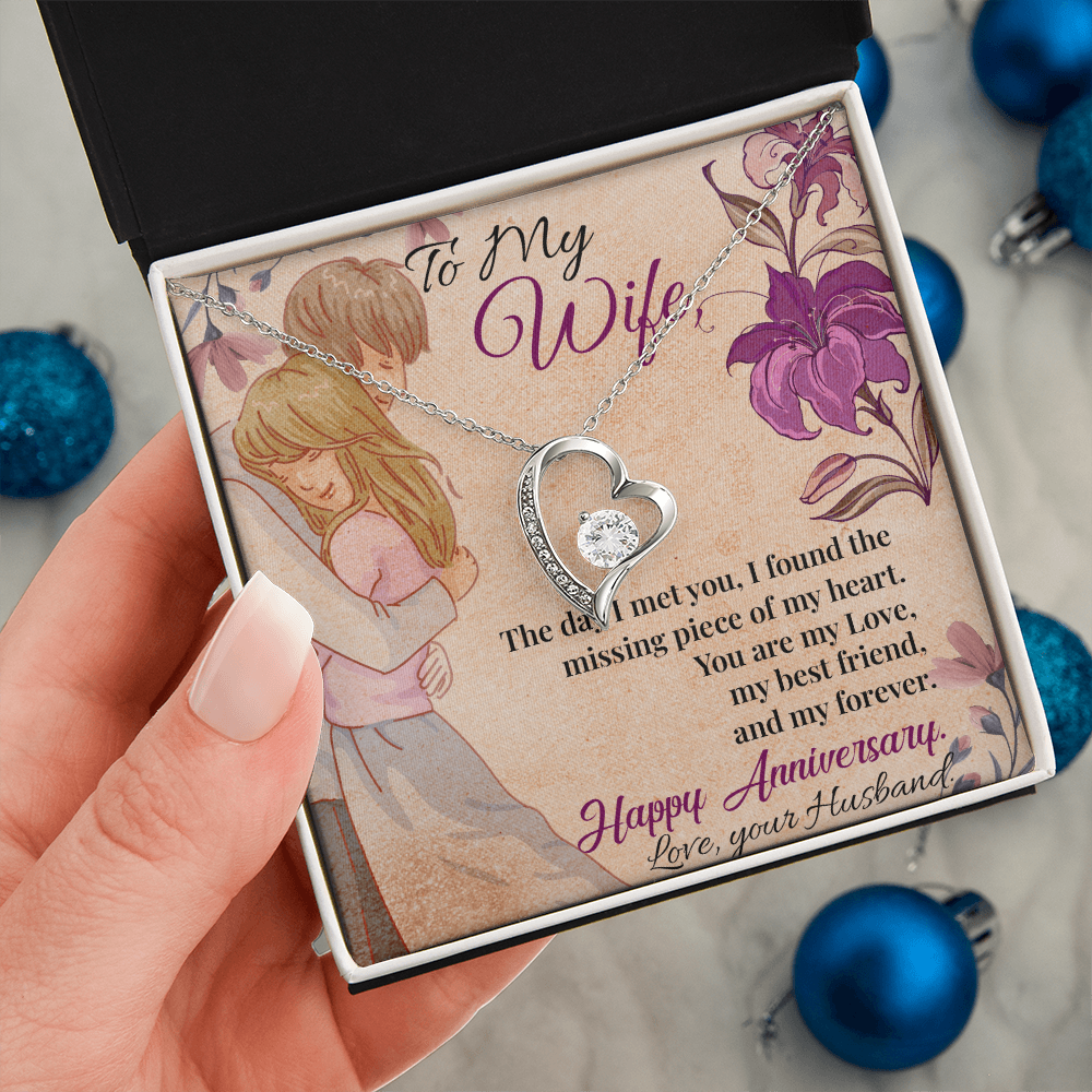 To My Wife Necklace – A timeless necklace for wife, she can wear every day.