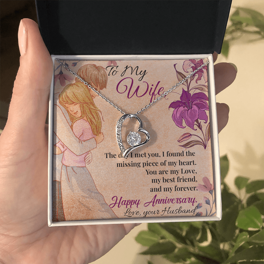 To My Wife Necklace – A timeless necklace for wife, she can wear every day.