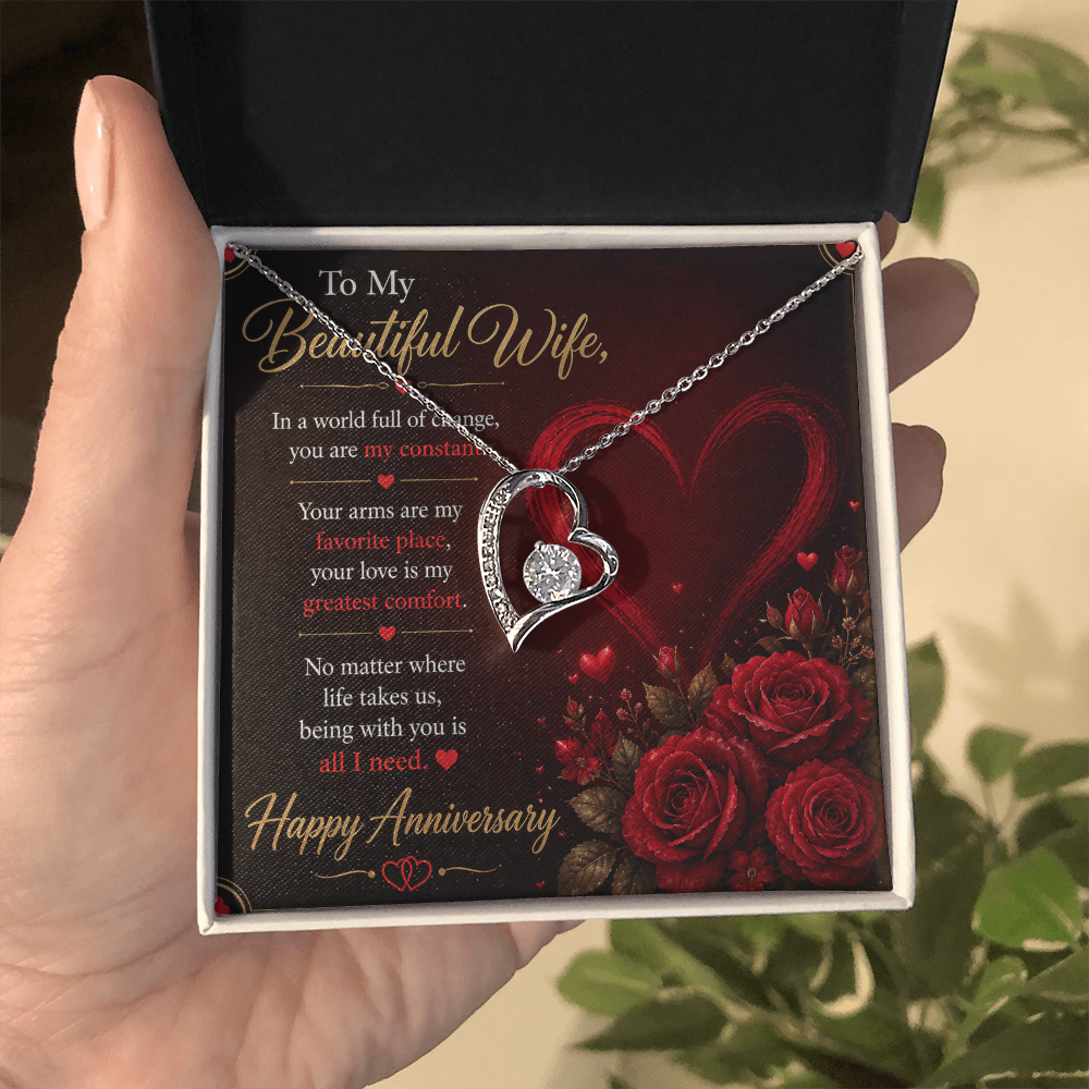 To My Wife Necklace – Emotional Anniversary Gift for Her