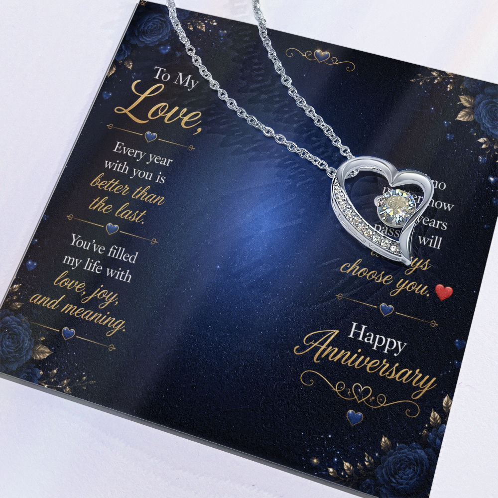 To My Love – “I Will Always Choose You” Anniversary Necklace Gift
