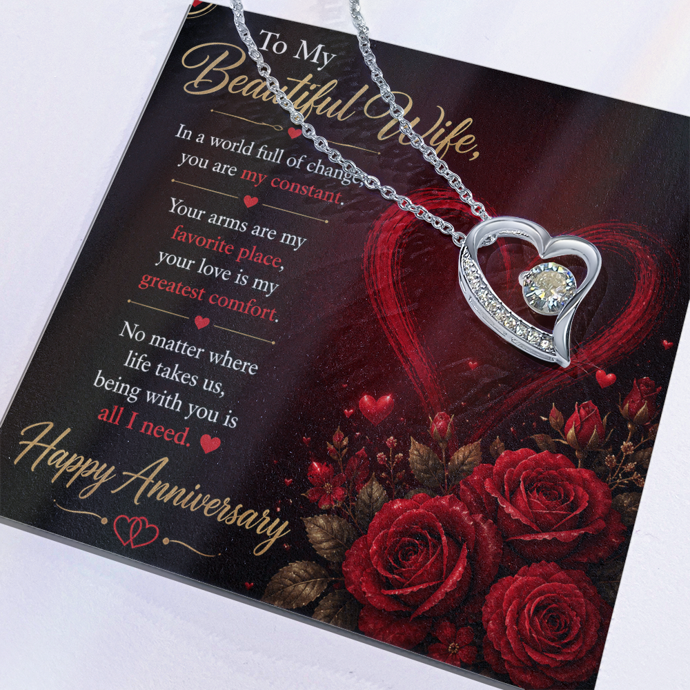 To My Wife Necklace – Emotional Anniversary Gift for Her