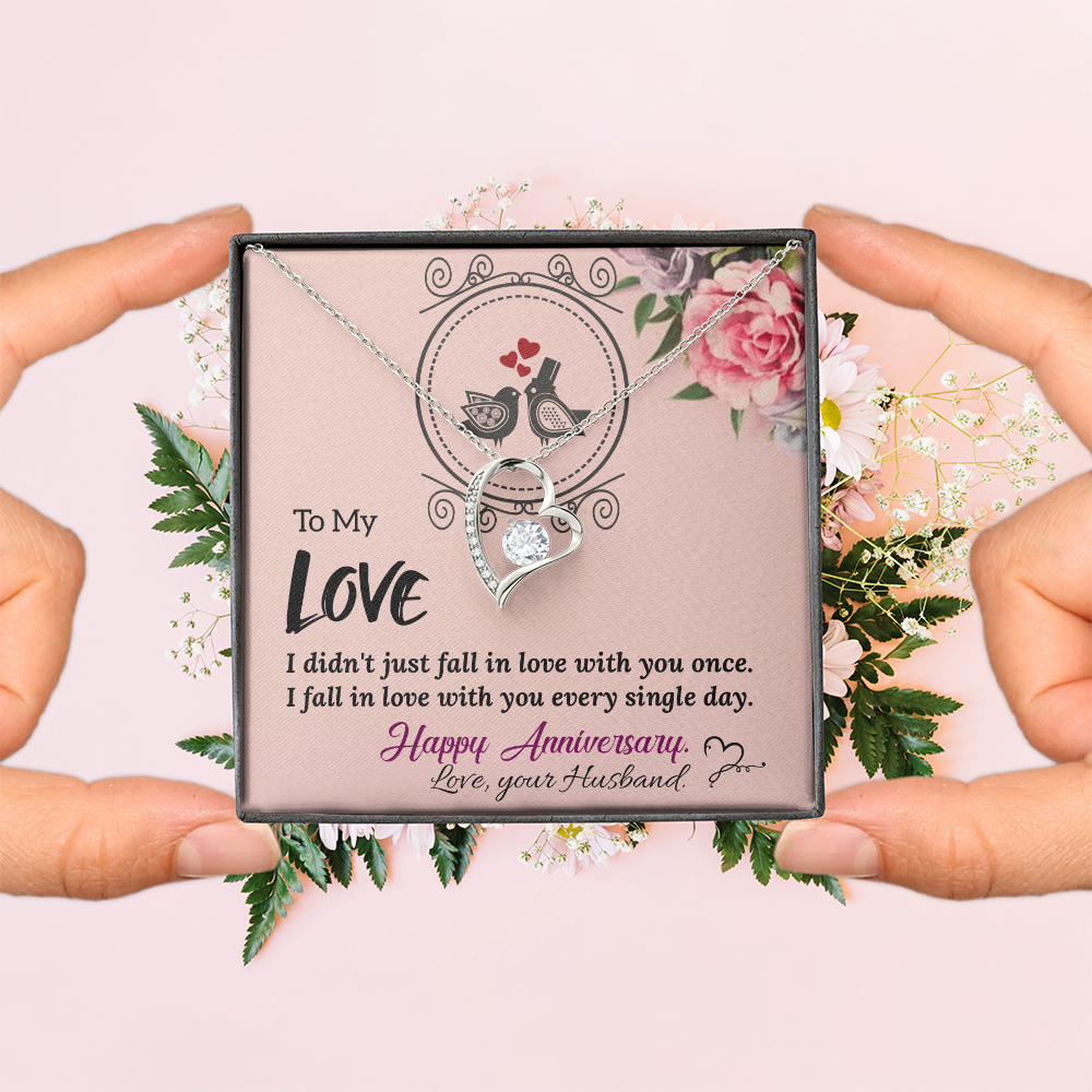 To My Wife Necklace – Anniversary Gift She Will Treasure Forever