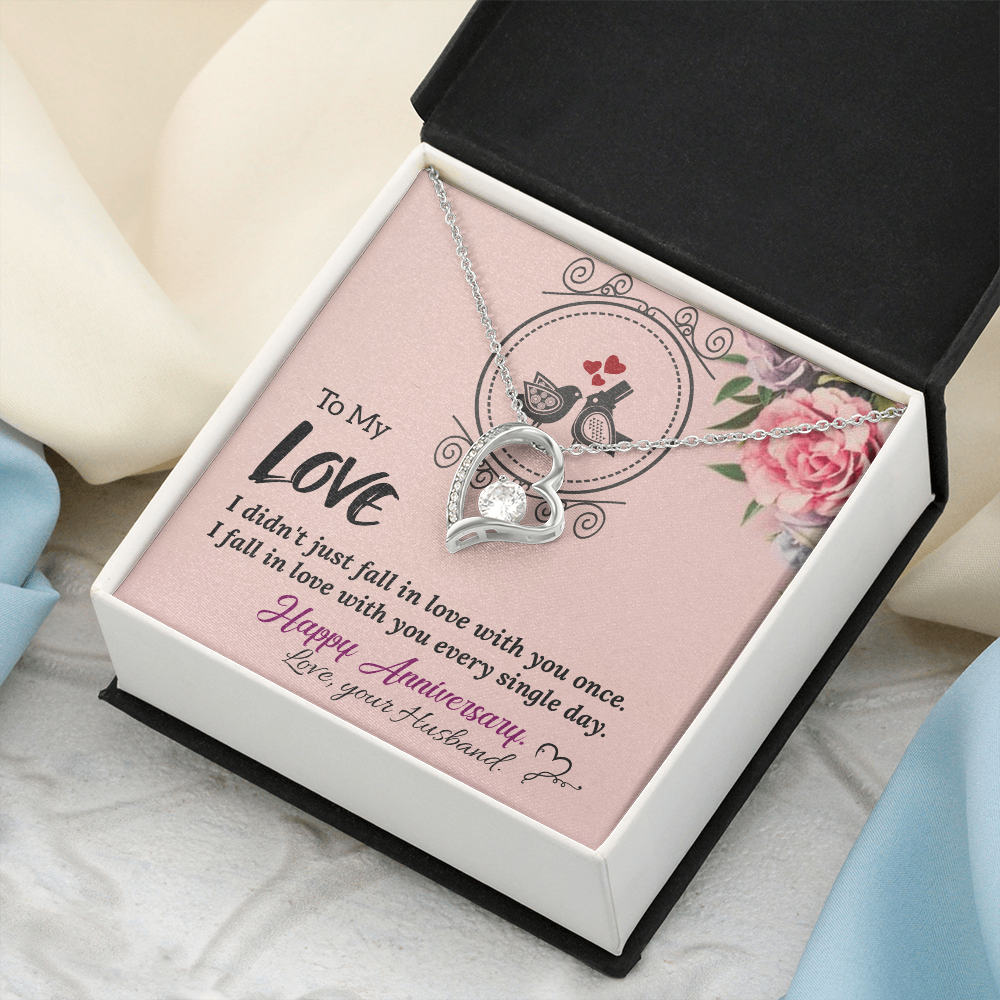 To My Wife Necklace – Anniversary Gift She Will Treasure Forever