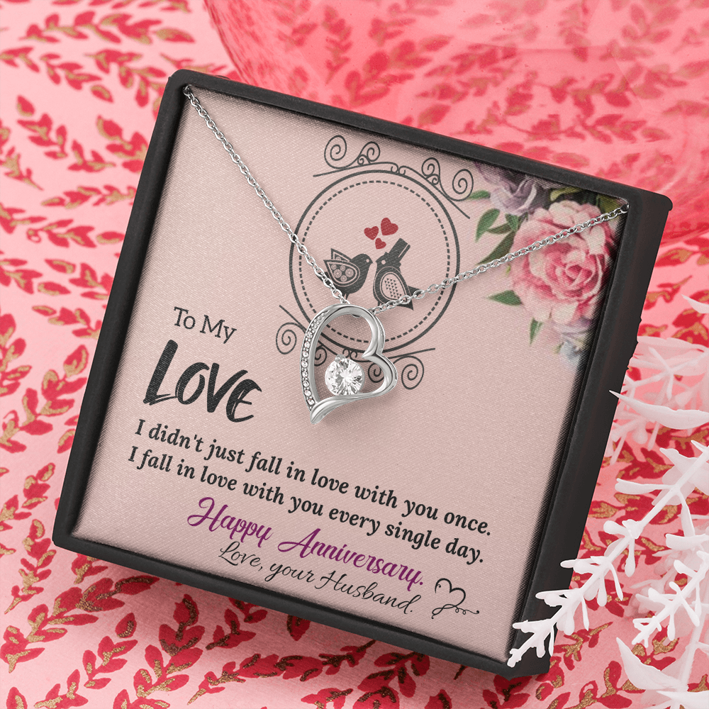 To My Wife Necklace – Anniversary Gift She Will Treasure Forever