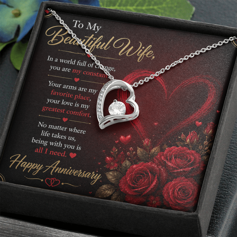 To My Wife Necklace – Emotional Anniversary Gift for Her