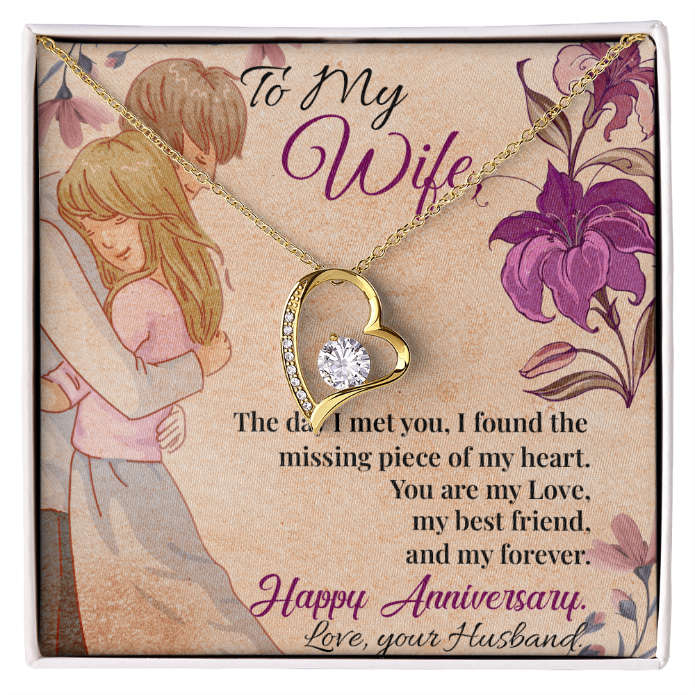 To My Wife Necklace – A timeless necklace for wife, she can wear every day.