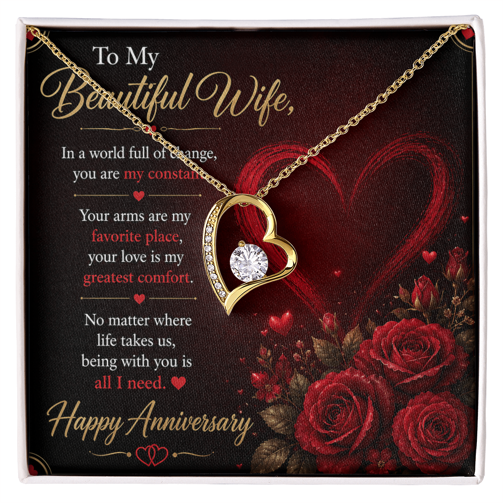 To My Wife Necklace – Emotional Anniversary Gift for Her