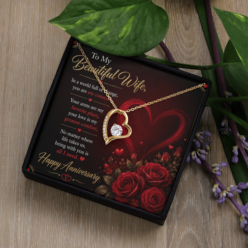 To My Wife Necklace – Emotional Anniversary Gift for Her