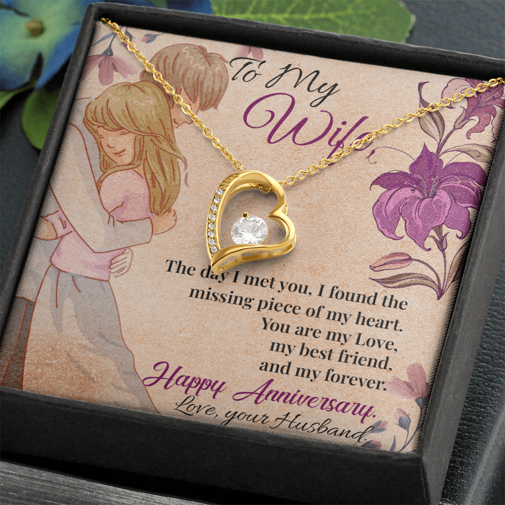 To My Wife Necklace – A timeless necklace for wife, she can wear every day.